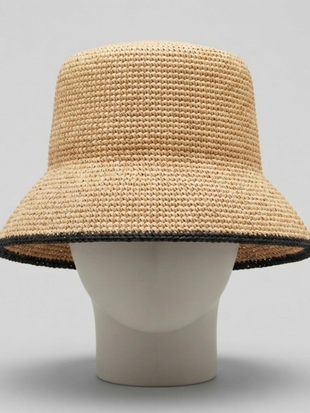 Vince Raffia Bucket Hat – Woven Straw Sun Hat - Picture 2 of 3